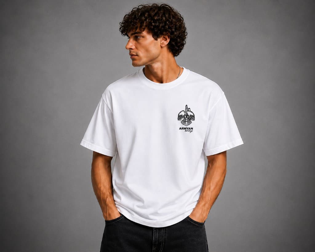 ARMYAN Matenadaran Heritage T-Shirt White Front View